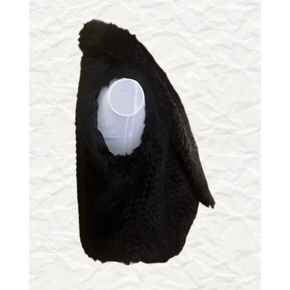 FREE PLANET Faux Fur Vest Black Size Medium NWT - Picture 2 of 11